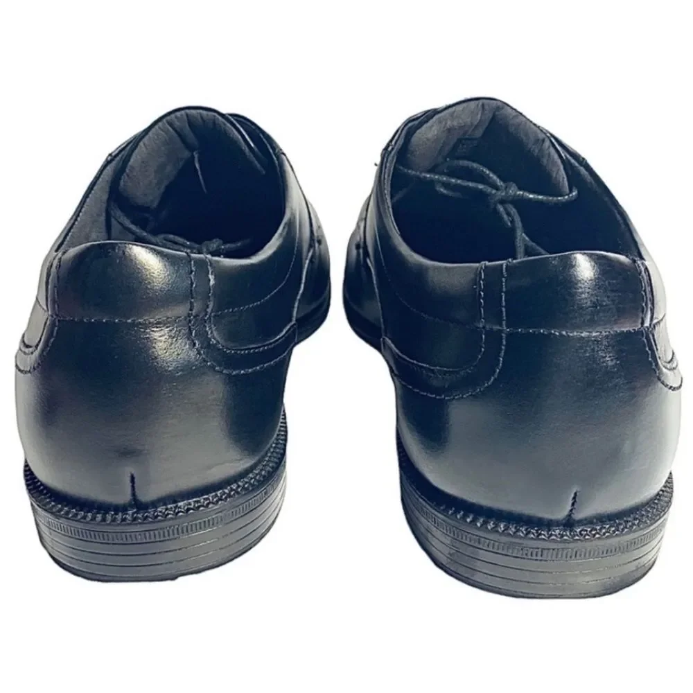 Florsheim Mens Black Leather Oxford Lace Up Size 13 Medium Pre-Owned